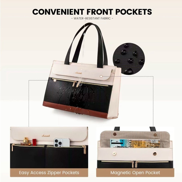 Lovevook Women's Black Laptop Bag NWT - Picture 6 of 6